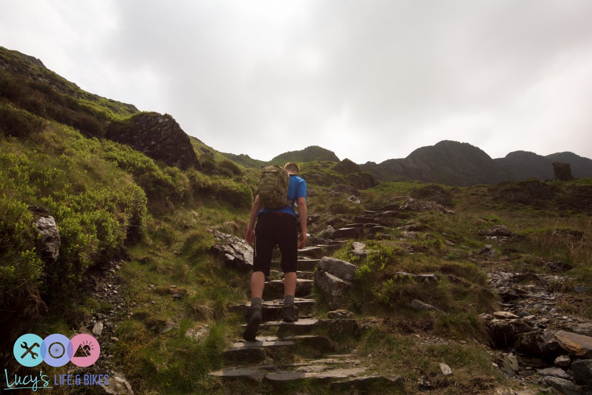 Walking up Cadair Idris