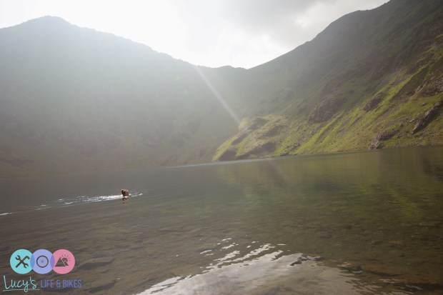 Swimming in Llyn Cau, Cadair Idris
