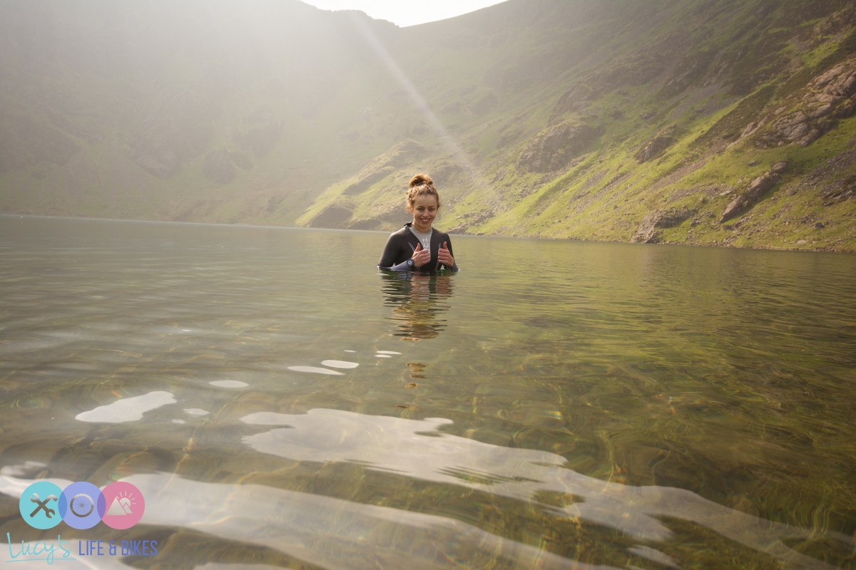 Swimming in Llyn Cau, Cadair Idris