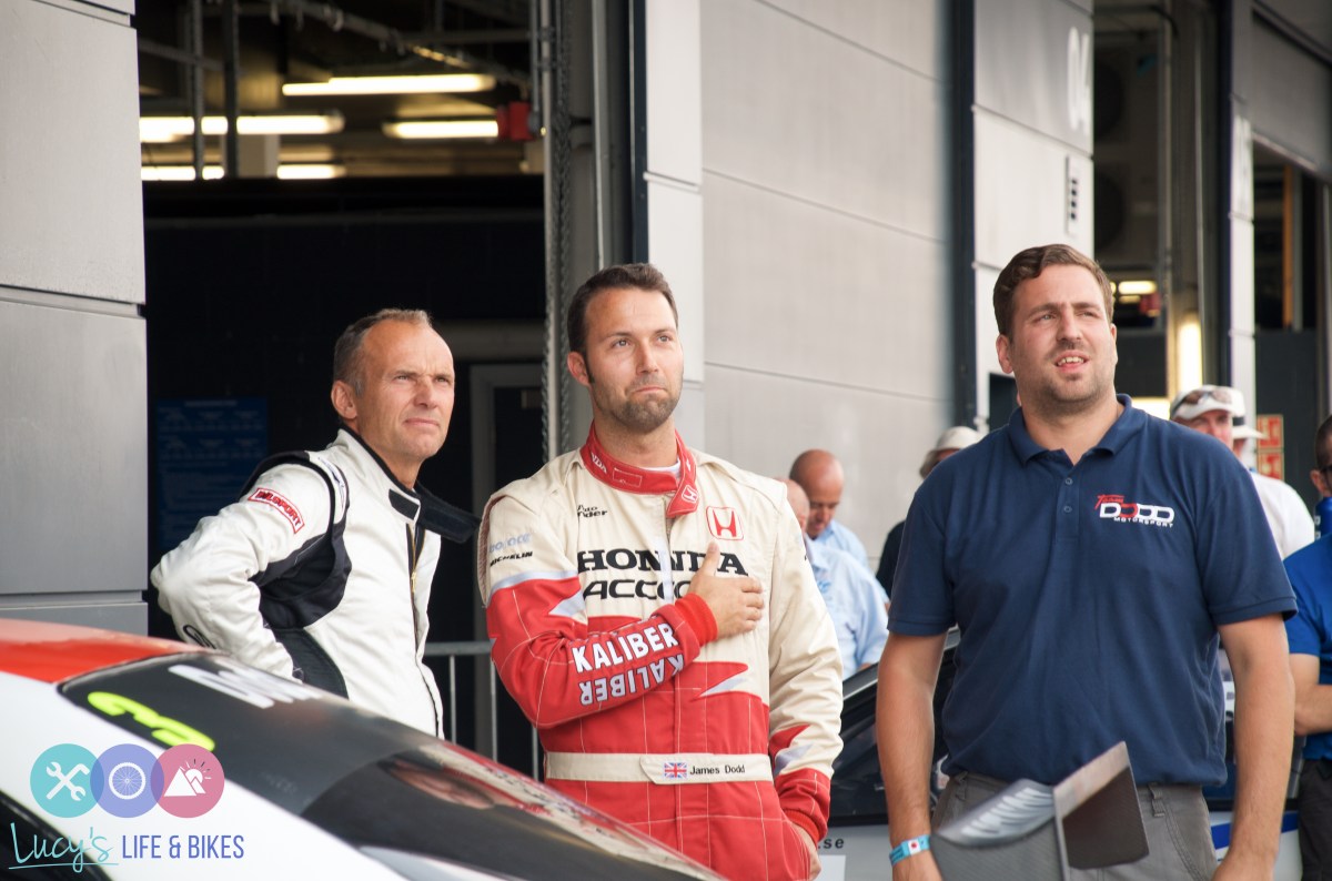 Ricard Rydell and James Dodd at Silverstone Motor Circuit