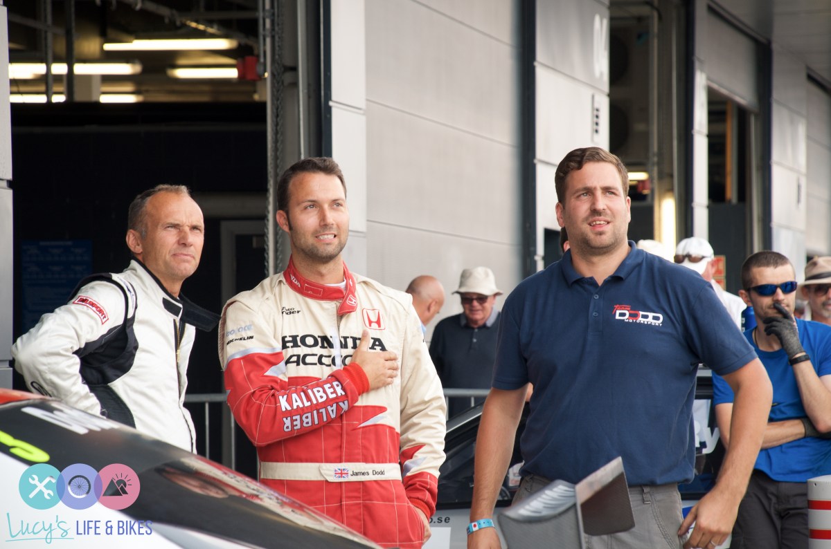 Rickard Rydell and James Dodd at Silverstone Motor Circuit